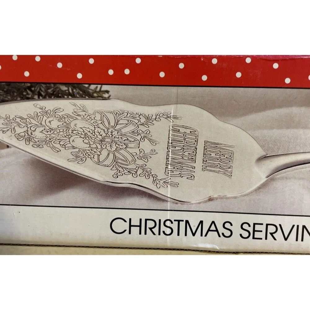 INTERNATIONAL SILVER COMPANY CHRISTMAS SERVING TROWEL PIE  SERVEWARE 1997 NOS !